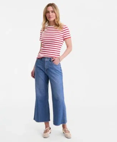 On 34th Womens Cropped Relaxed Flare Jeans Macys Exclusive In Multi