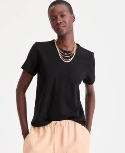 On 34th Womens Everyday Pocket T Shirt Macys Exclusive In Gray