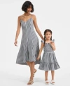 On 34th Womens Gingham Midi Dress Toddler Girls Gingham Smocked Dress Exclusively At Macys In Gray