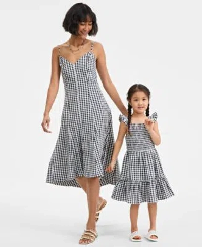 On 34th Babies' Womens Gingham Midi Dress Toddler Girls Gingham Smocked Dress Exclusively At Macys In Gray