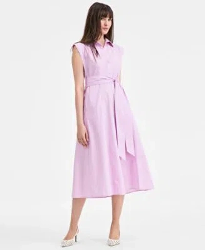 On 34th Womens Sleeveless Shirtdress Monikaa Slingback Pumps Exclusively At Macys In Pink