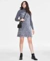 On 34th Womens Turtleneck Sheath Dress Drop Earrings Wallet On A String Chelsea Booties Created For Macys In Black