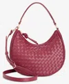 On 34th Woven Crossbody Hobo, Exclusively At Macy's In Brown