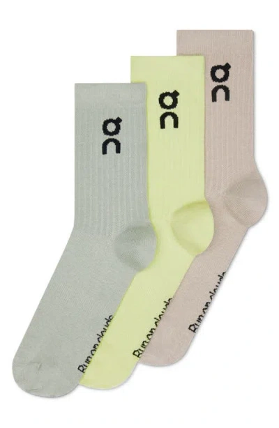 On 3-pack Logo Quarter Socks In Multi