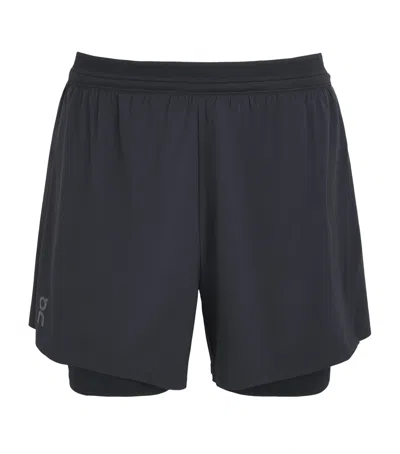 On 5” Performance 2/1 Shorts In Black