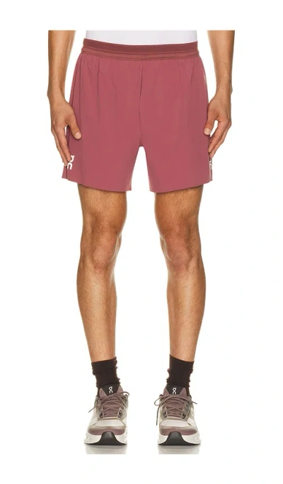 On 5 Performance Shorts In Pink
