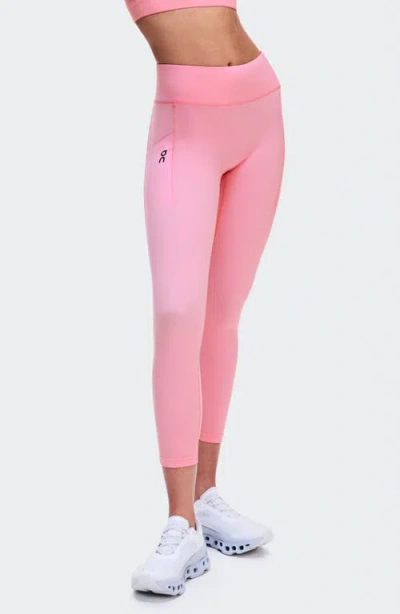 On 7/8 Performance Tights In Magnolia
