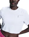 On Active Crop Top In White