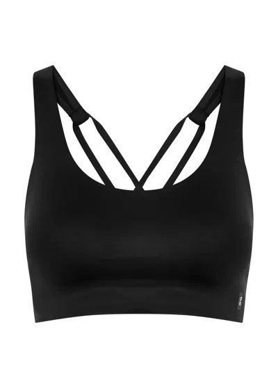 On Active Stretch-jersey Bra Top In Black