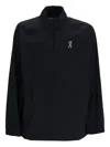 On All-day Quarter-zip Pullover Jacket In Black