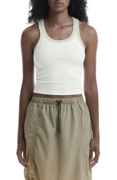 On All Day Rib Tank In White