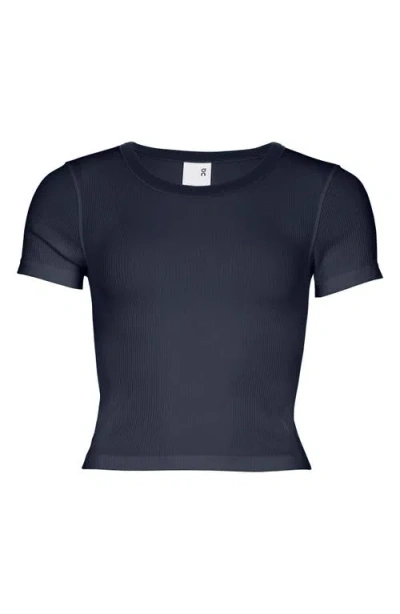 On All Day Rib T-shirt In Blue