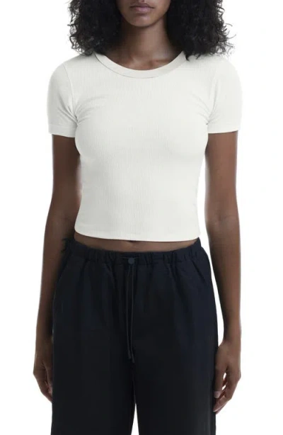 On All Day Rib T-shirt In White