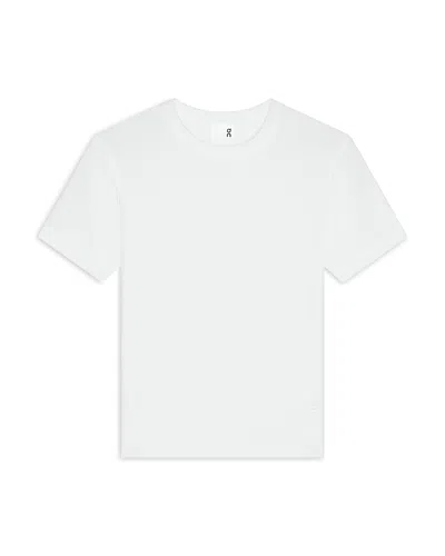 On All Day Ribbed Crewneck Tee In White
