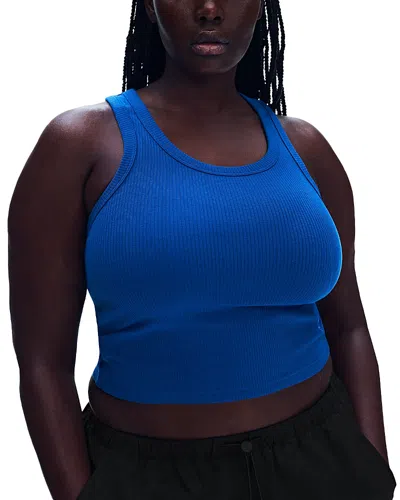 On All Day Ribbed Tank In Blue