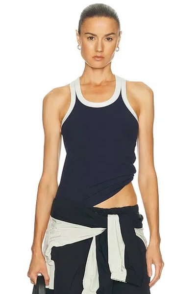 On All Day Ribbed Tank Top In Black