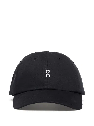 On All-day Logo-embroidered Baseball Cap In Black