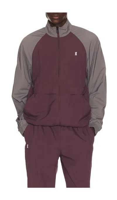 On All-day Track Jacket In Ember & Urchin