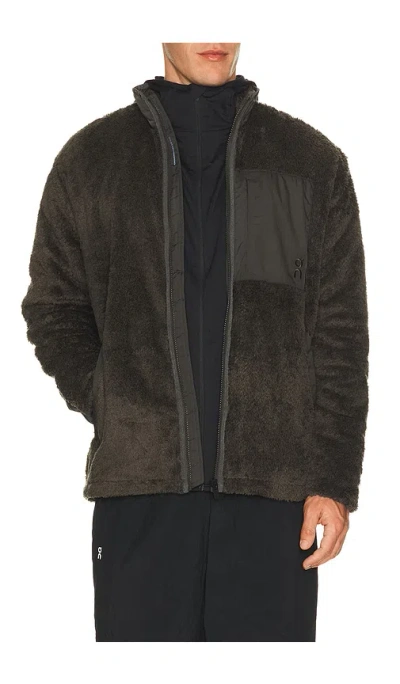 On Ascent Fleece Jacket In Green