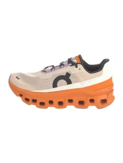 Pre-owned On Athletic Sneakers In Neutrals/orange