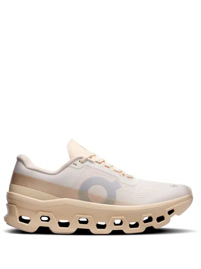 On Beige Color Block Sneakers In Neutral