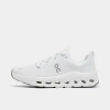 On Big Kids' Cloudleap Stretch Lace Casual Shoes In White/white