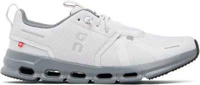 On Big Kids Gray Cloud Sky Sneakers