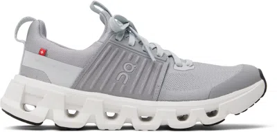 ON BIG KIDS GRAY CLOUDSWIFT SNEAKERS