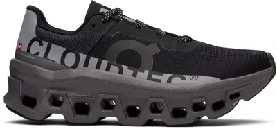 On Black & Grey Cloudmster Lumos Sneakers
