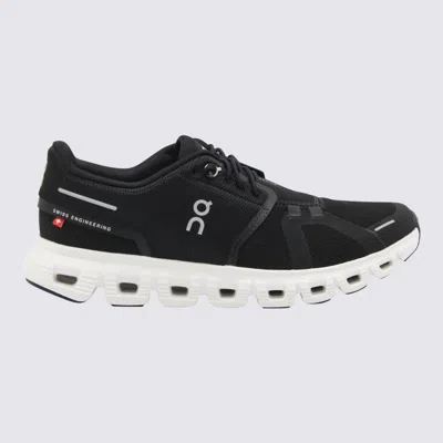 ON BLACK AND WHITE CLOUD 6 SNEAKERS