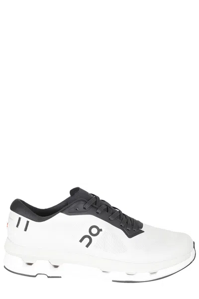 On Black And White Cloudze Mesh Rubber Sole Nyl Sneakers