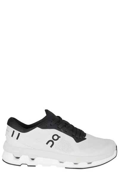 On Black And White Cloudze Mesh Rubber Sole Nyl Sneakers