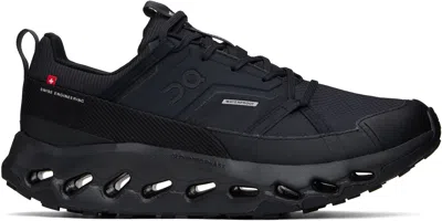 On Black Cloudhoriz Waterproof Sneakers In Black | Black