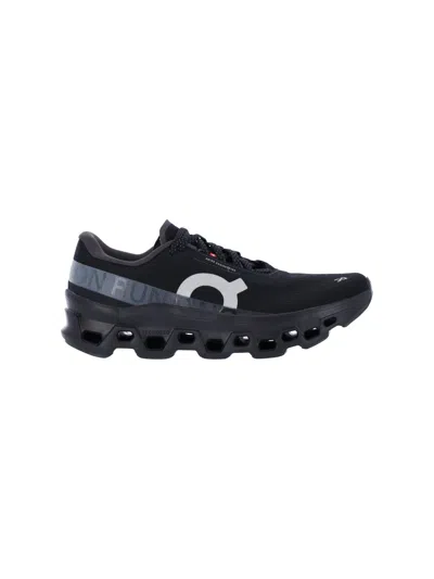 On Black Cloudmster Fabric Sneakers