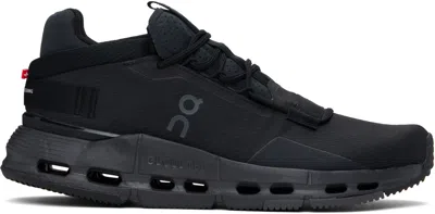On Black Cloudnova 2 Sneakers In All Black