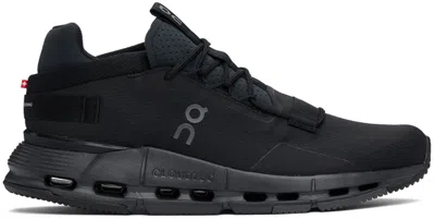 On Running Technical Fabric Sneakers With Rubber Sole In Black