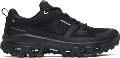 On Cloudrock Low Waterproof Sneakers In Black