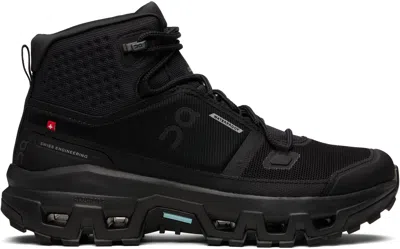 On Black Cloudrock Mid Waterproof Sneakers