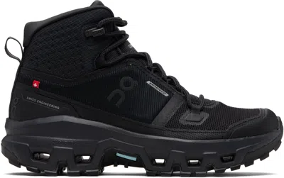 On Black Cloudrock Mid Waterproof Sneakers