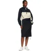 On Black Drawstring Skirt In Black