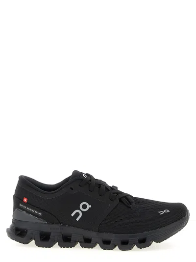 On Black Logo Sneakers