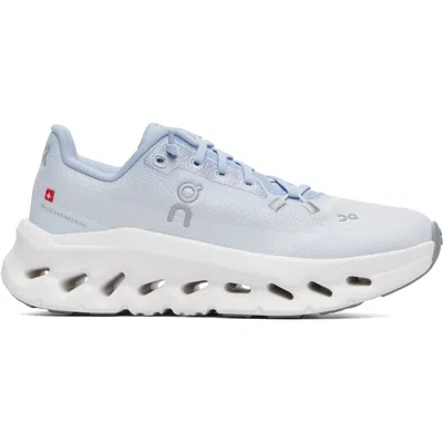 On Blue Cloudtilt Sneakers In White