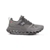 On Breathable Mesh Athletic Sneakers With Hollow Cushiing In Gray