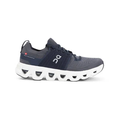 On Breathable Textile Sneakers With Durable Rubber Sole In Gray