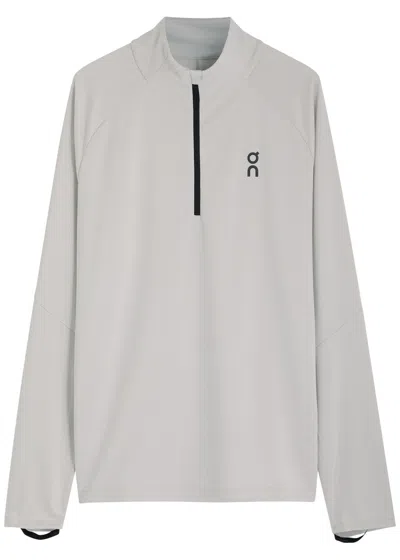 On Climate Half-zip Jersey Top In Grey