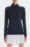On Climate Quarter Zip Running Top In Blue