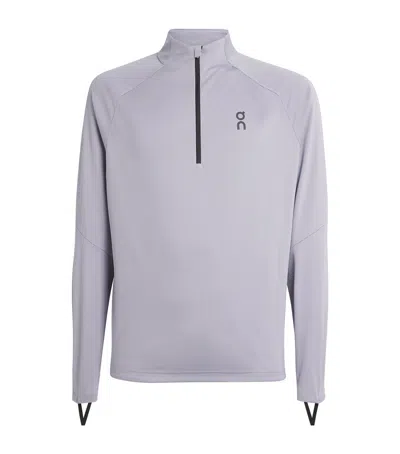 On Climate Quarter-zip Top In Purple