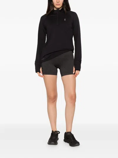 On Climate Quarter-zip Sweater In Black