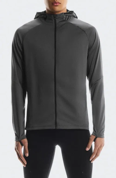 On Climate Zip Hoodie In Gray