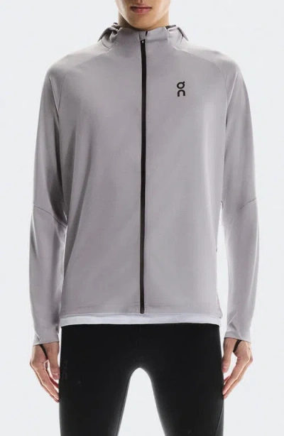 On Climate Zip Hoodie In Gray